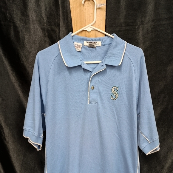 Classic Blue Seattle Marinerd Polo Shirt with Timeless Style - Picture 7 of 10
